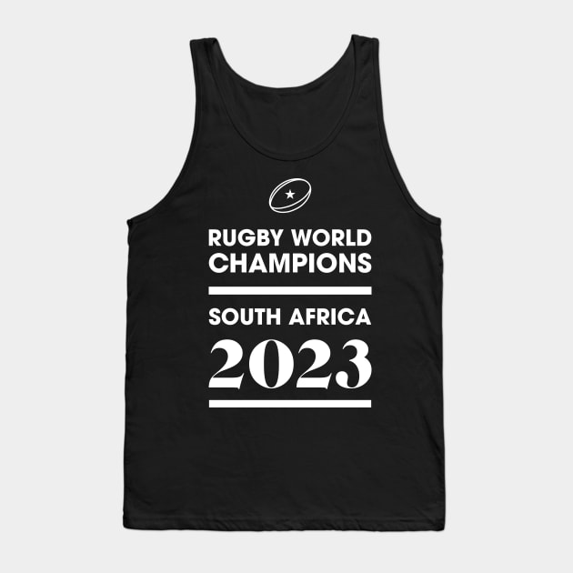 South Africa 2023 Rugby World Champions Tank Top by stariconsrugby